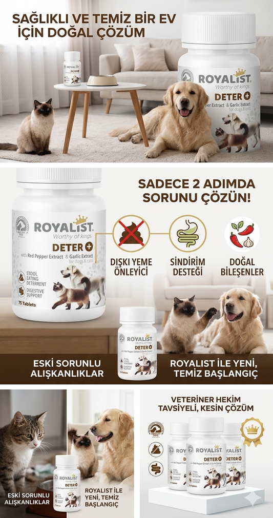 Royalist Deter Dışkı Yeme Önleyici Tablet 75 GR