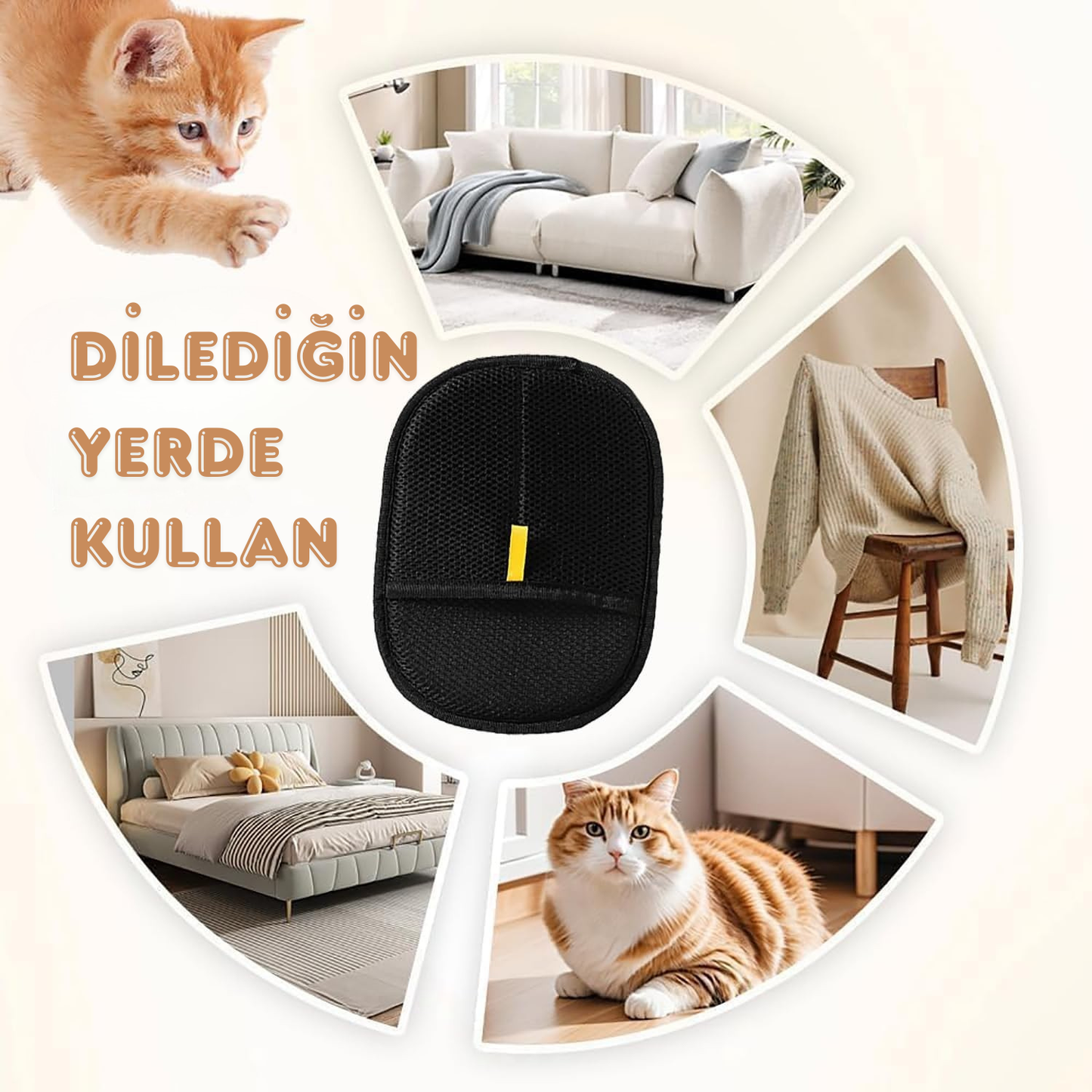 Yeni Nesil Statik Fiber Tüy Toplama Eldiveni