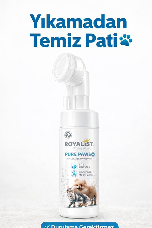 Yıkamadan Temiz Pati 🐾 | Royalist Köpük Pati Temizleyici